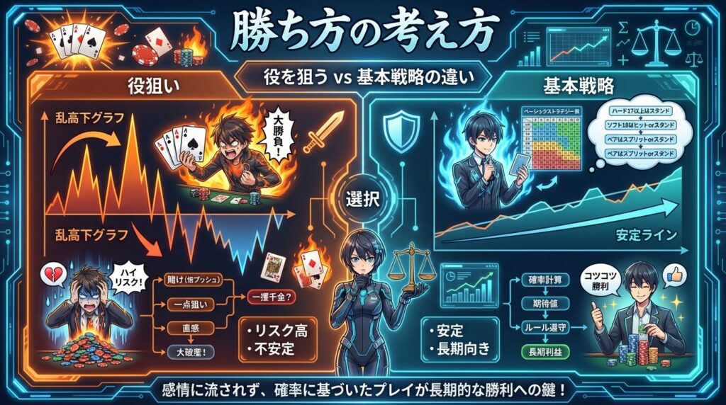 ブラックジャック 戦略 判断