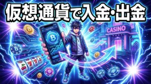 仮想通貨でオンラインカジノに入金・出金する方法｜手順・手数料・反映時間まで完全解説