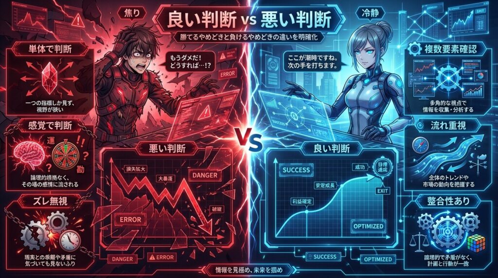 やめどき判断比較