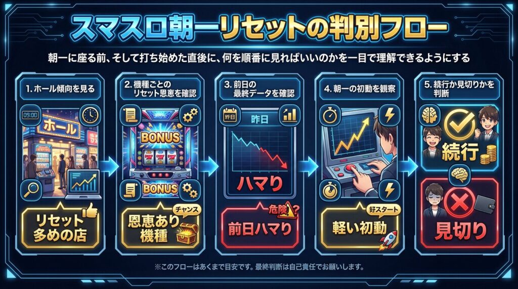 スマスロ朝一リセットの有利不利比較