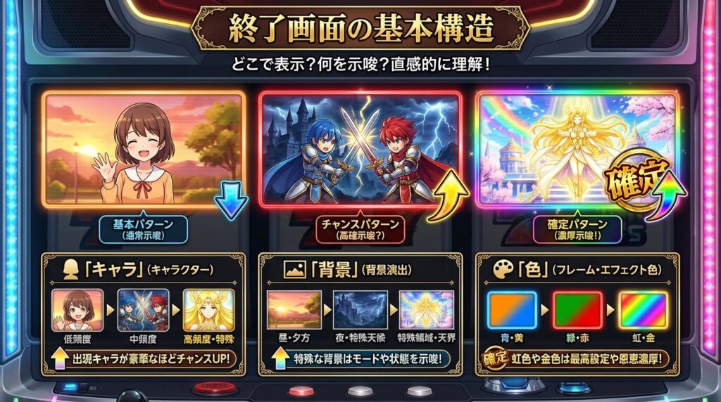 スマスロ終了画面の見方