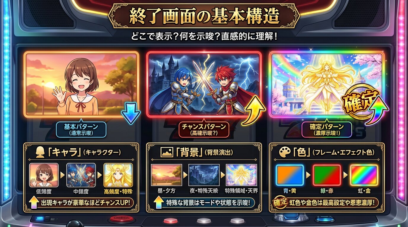 スマスロ終了画面の見方