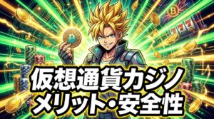 仮想通貨カジノ メリット・安全性