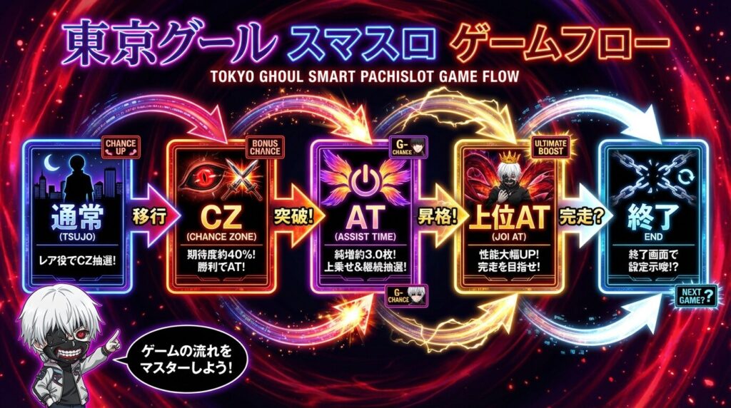 東京グール スマスロ ゲームフロー