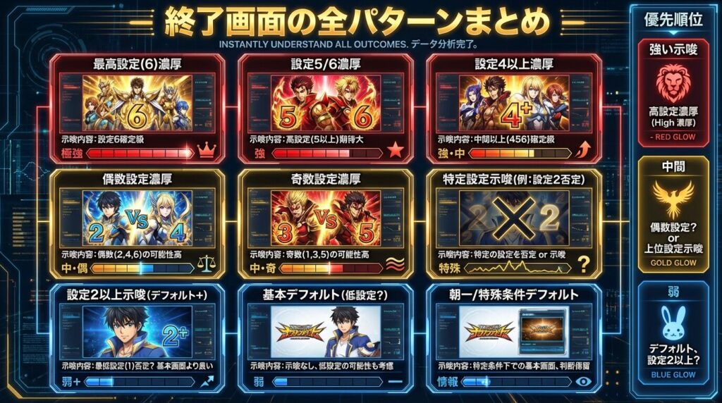東京グール 終了画面一覧