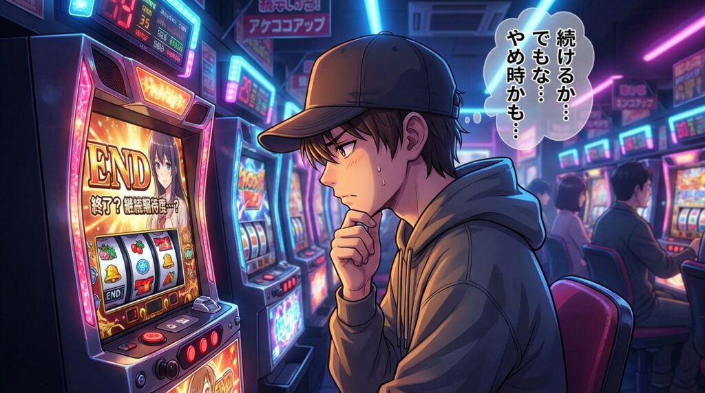 終了画面の示唆要素