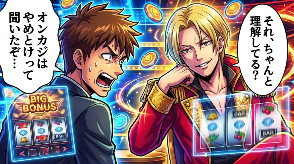 オンカジやめとけを巡る会話シーン