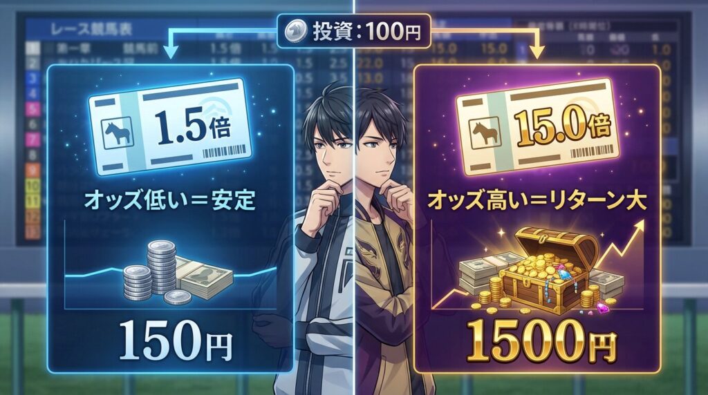 オッズと払戻の関係を視覚化