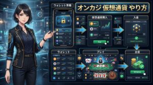 オンカジ 仮想通貨 やり方