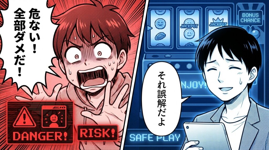 オンカジの誤解と現実の対比