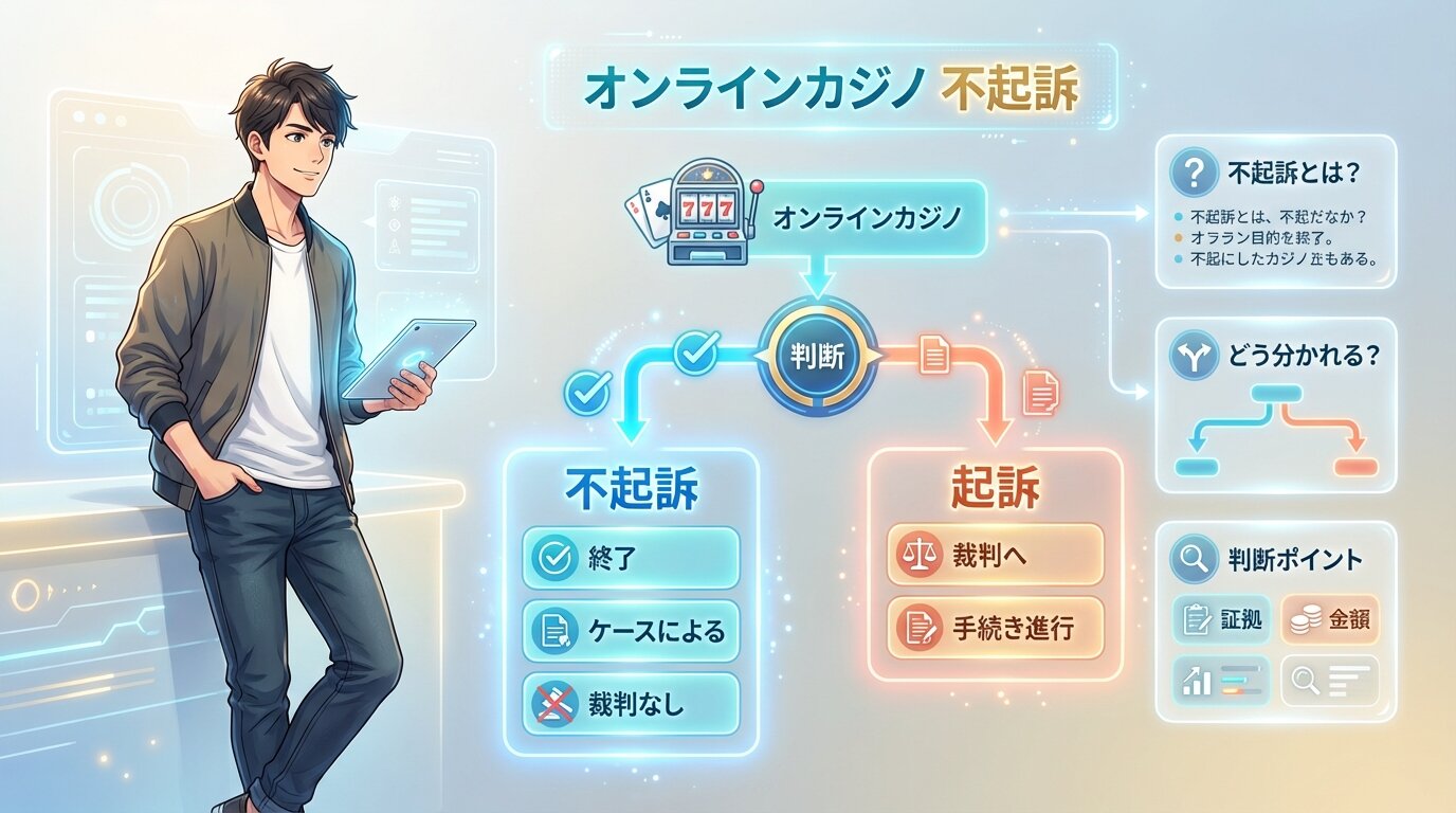 オンラインカジノ不起訴仕組み