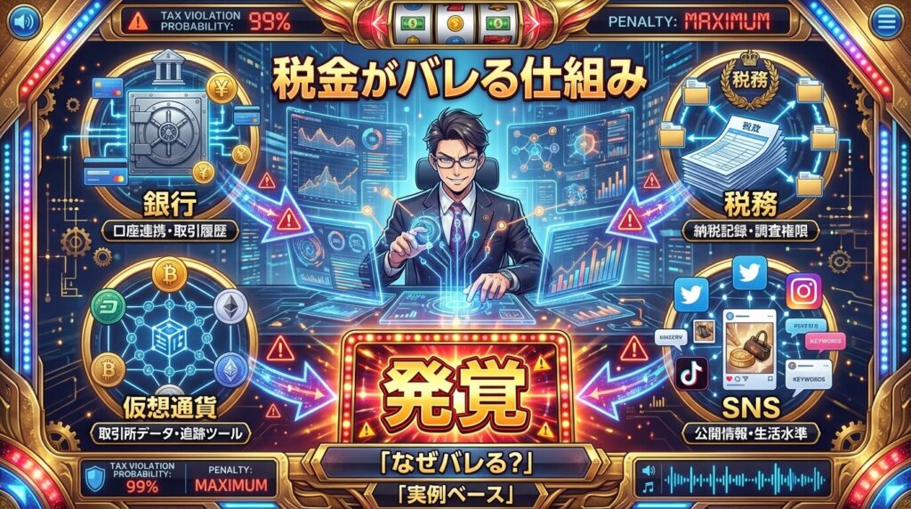 オンラインカジノ税金発覚の仕組み