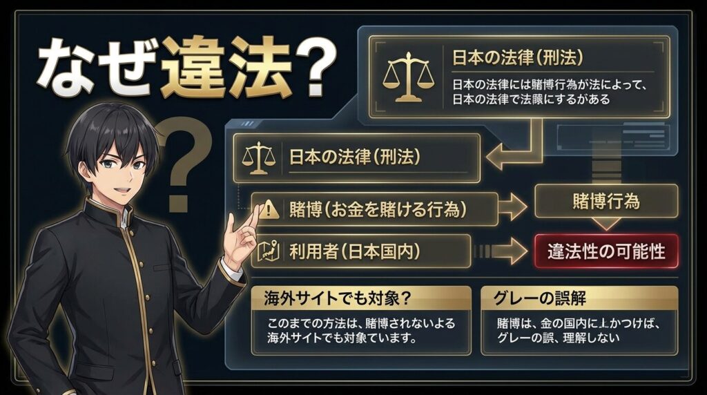 オンラインカジノ違法理由