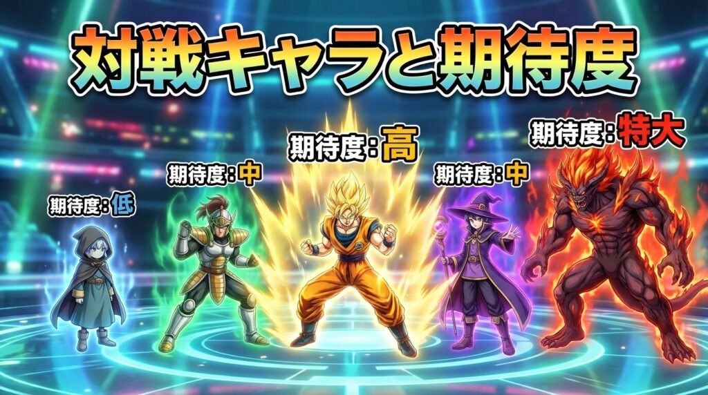 キャラと期待度