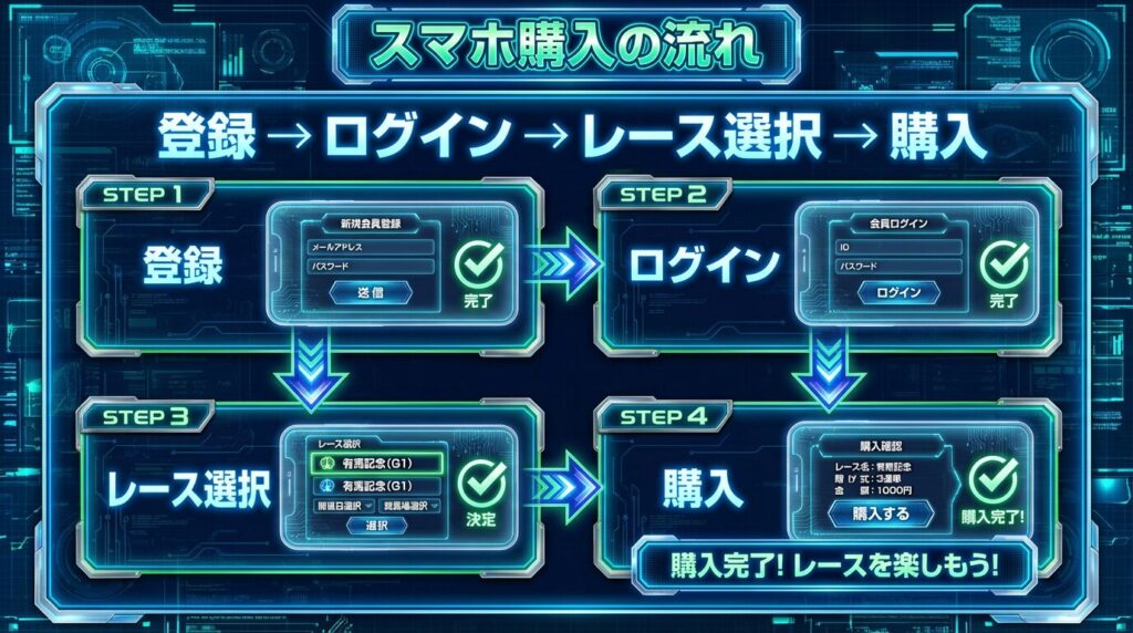 スマホで有馬記念を買う手順