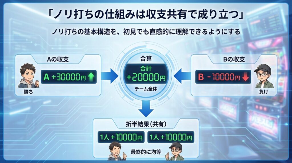 ノリ打ちの基本的な仕組み