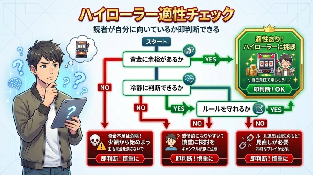 ハイローラー適性チェック