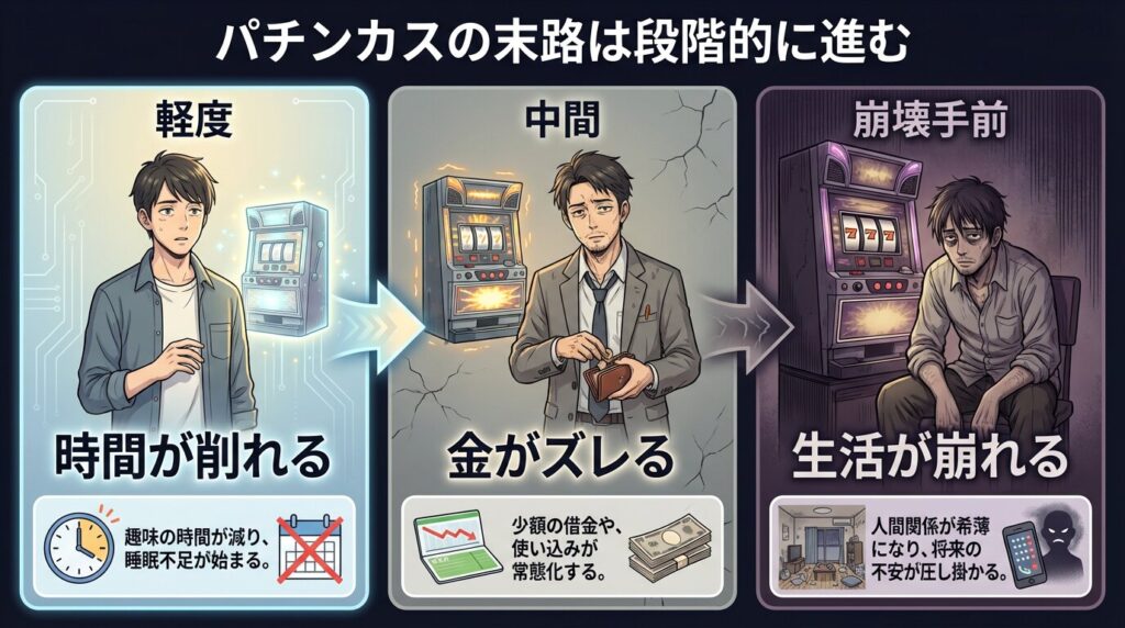 パチンカスの末路の進み方