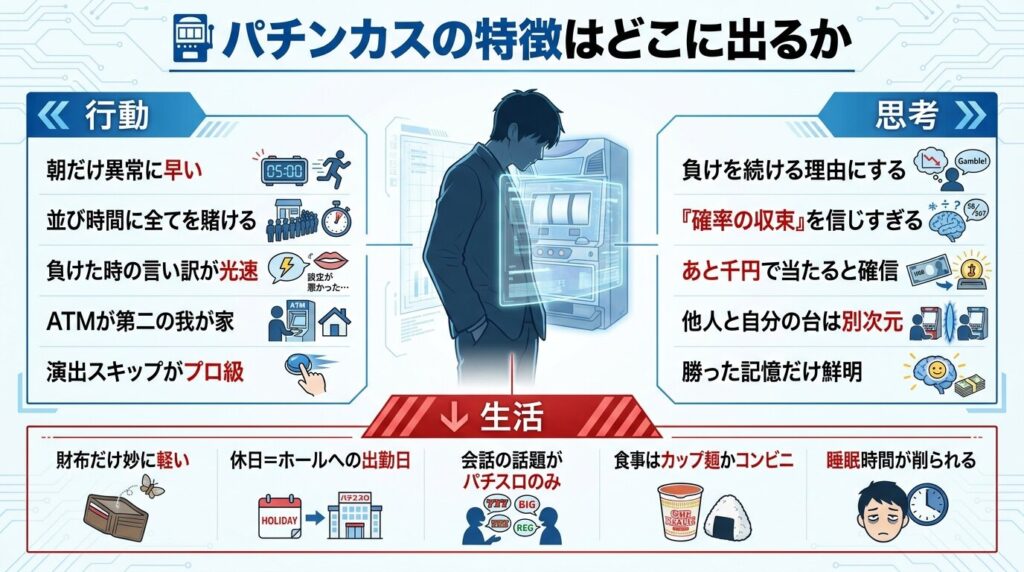 パチンカスの特徴チェック
