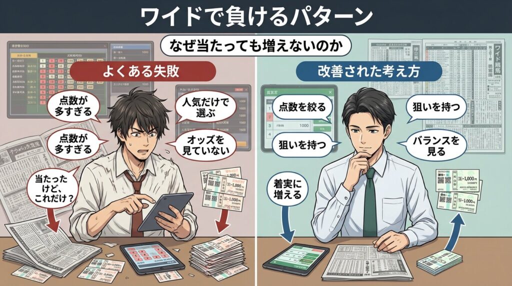 ワイドで負けるパターン