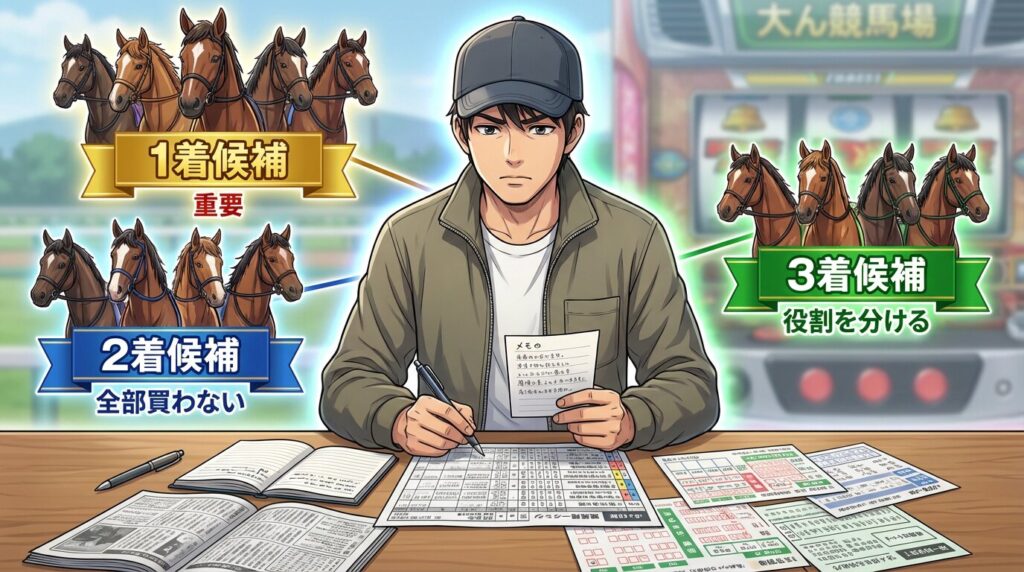 三連単フォーメーションの考え方