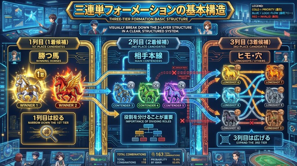 三連単フォーメーション構造