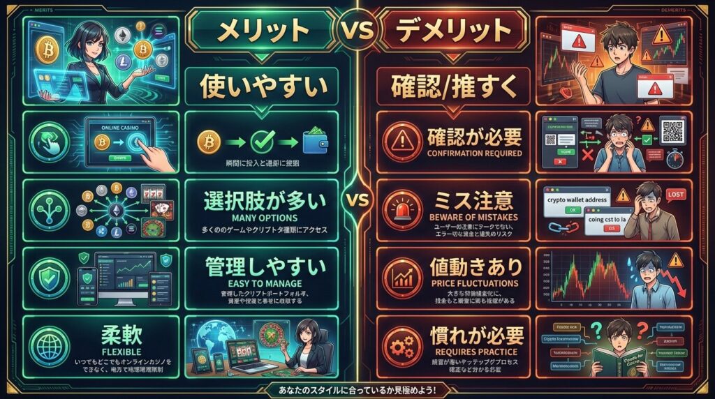 仮想通貨 カジノ メリット デメリット