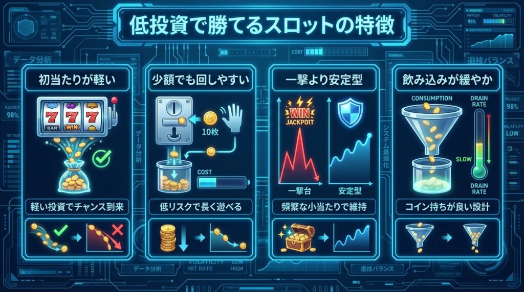 低投資スロットの特徴