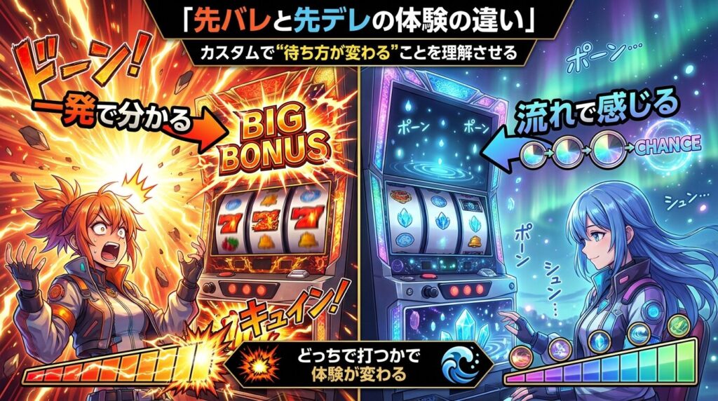 俺妹パチンコ 先バレと先デレの違い比較