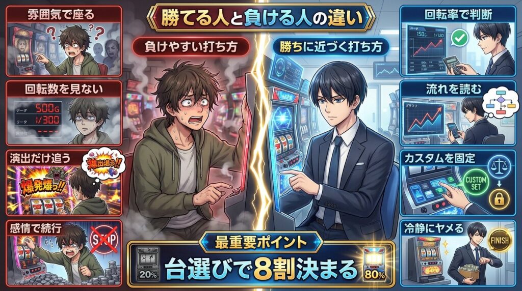 俺妹パチンコ 勝つための思考と行動の違い