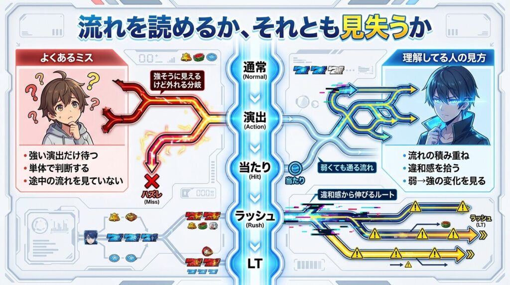 俺妹パチンコ 流れの見方と分岐理解