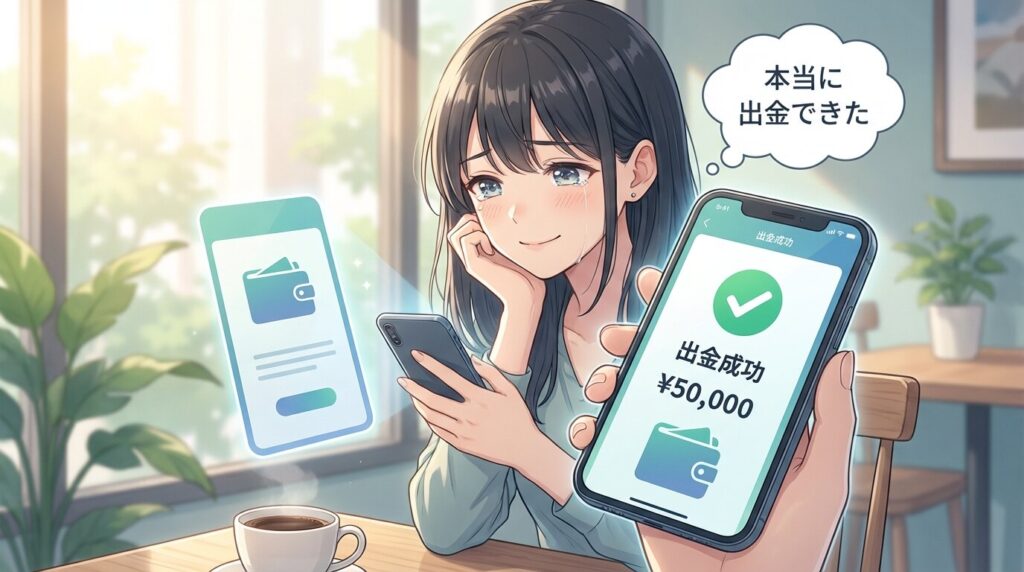 出金成功のイメージ