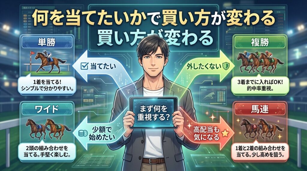 初心者向けの競馬の買い方判断フレーム