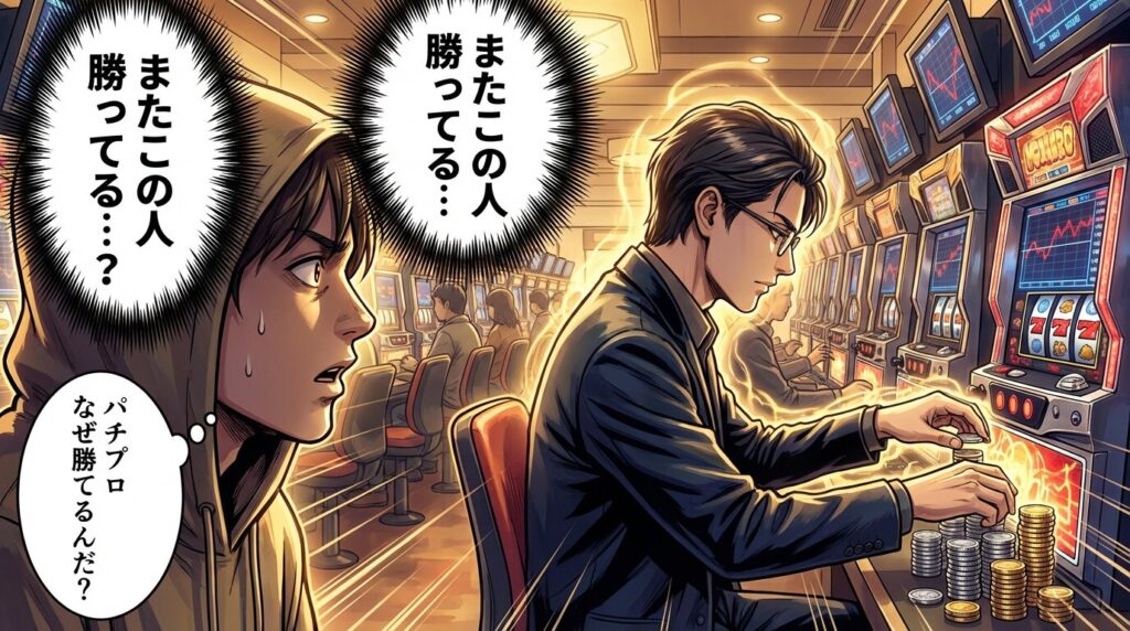 勝っている人を見て疑問に思う瞬間