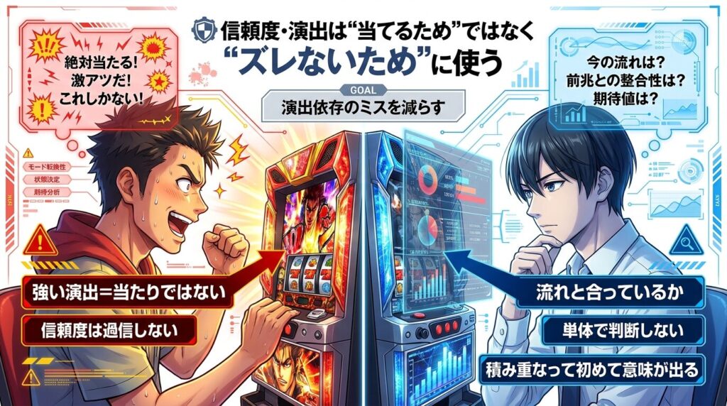 女神のカフェテラス 信頼度の見方