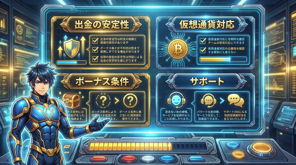 安全なカジノ選び方