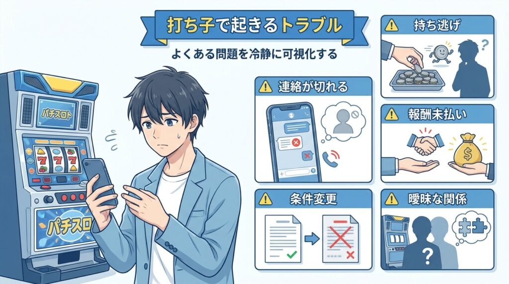 打ち子 トラブル