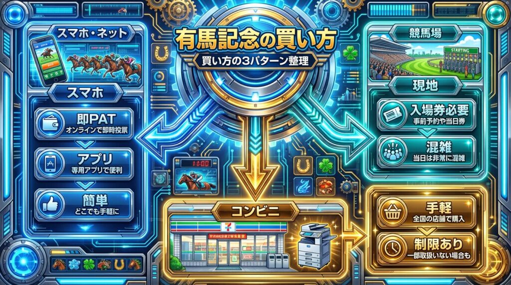 有馬記念の買い方の種類比較