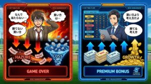 競馬勝てる買い方の考え方を比較したイメージ