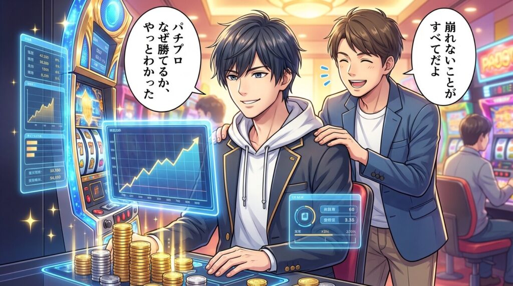 考え方を変えて安定するイメージ