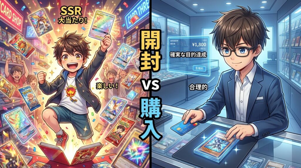 BOX開封とシングル購入の違い