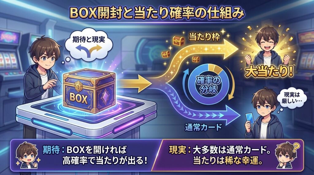 BOX開封と確率の仕組み