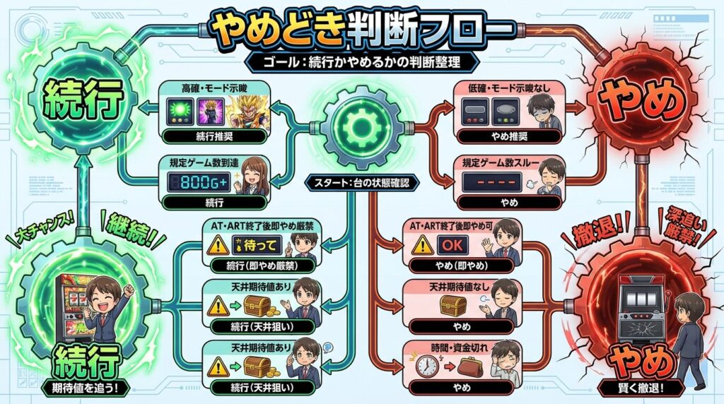やめどき判断フロー