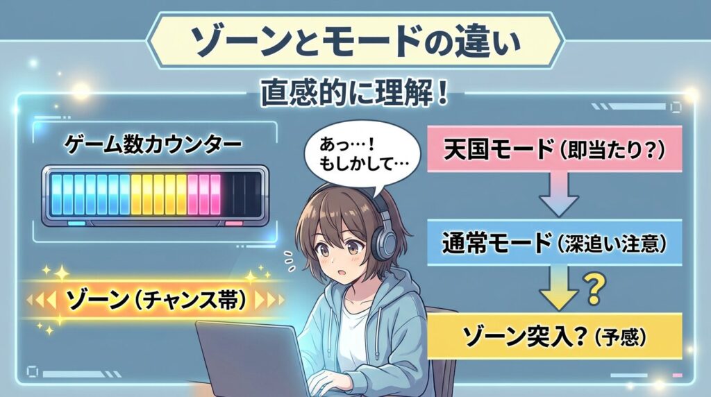 ゾーンとモードのイメージ