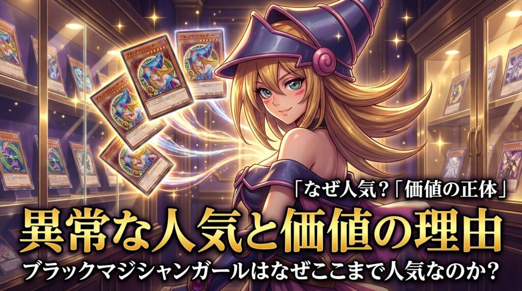 ブラックマジシャンガールの人気と価値を象徴するビジュアル