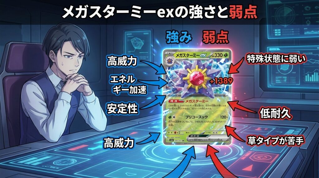 メガスターミーex デッキと弱点
