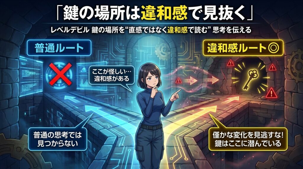 レベルデビル 鍵の見つけ方と違和感の読み方