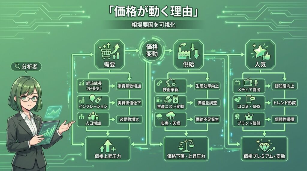  価格変動の要因