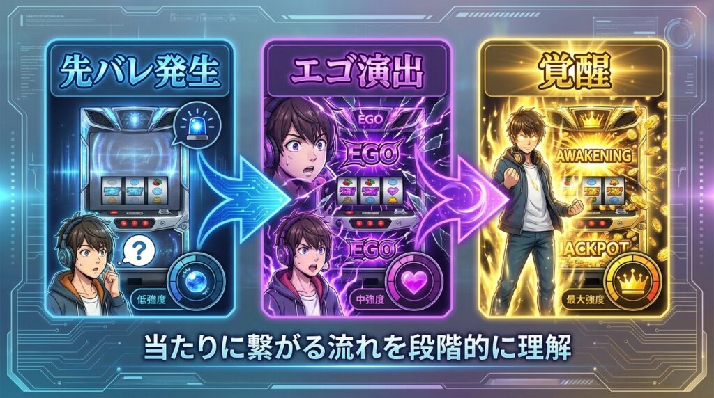 先バレとエゴ覚醒の流れ