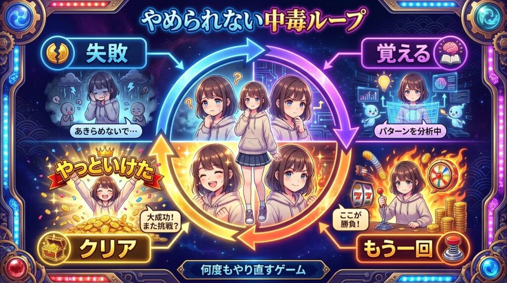 初見殺しゲームの中毒ループ構造